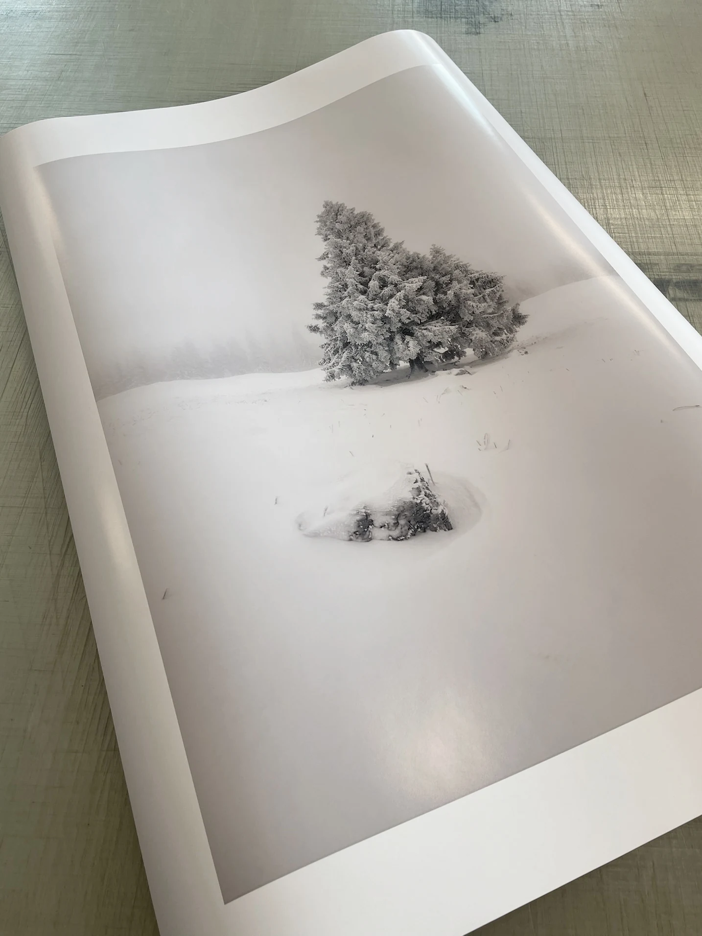 Detail of the print Wrapped in Silence on Hahnemühle FineArt Pearl paper
